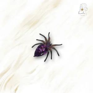 Broche Araignée Améthyste Éternel