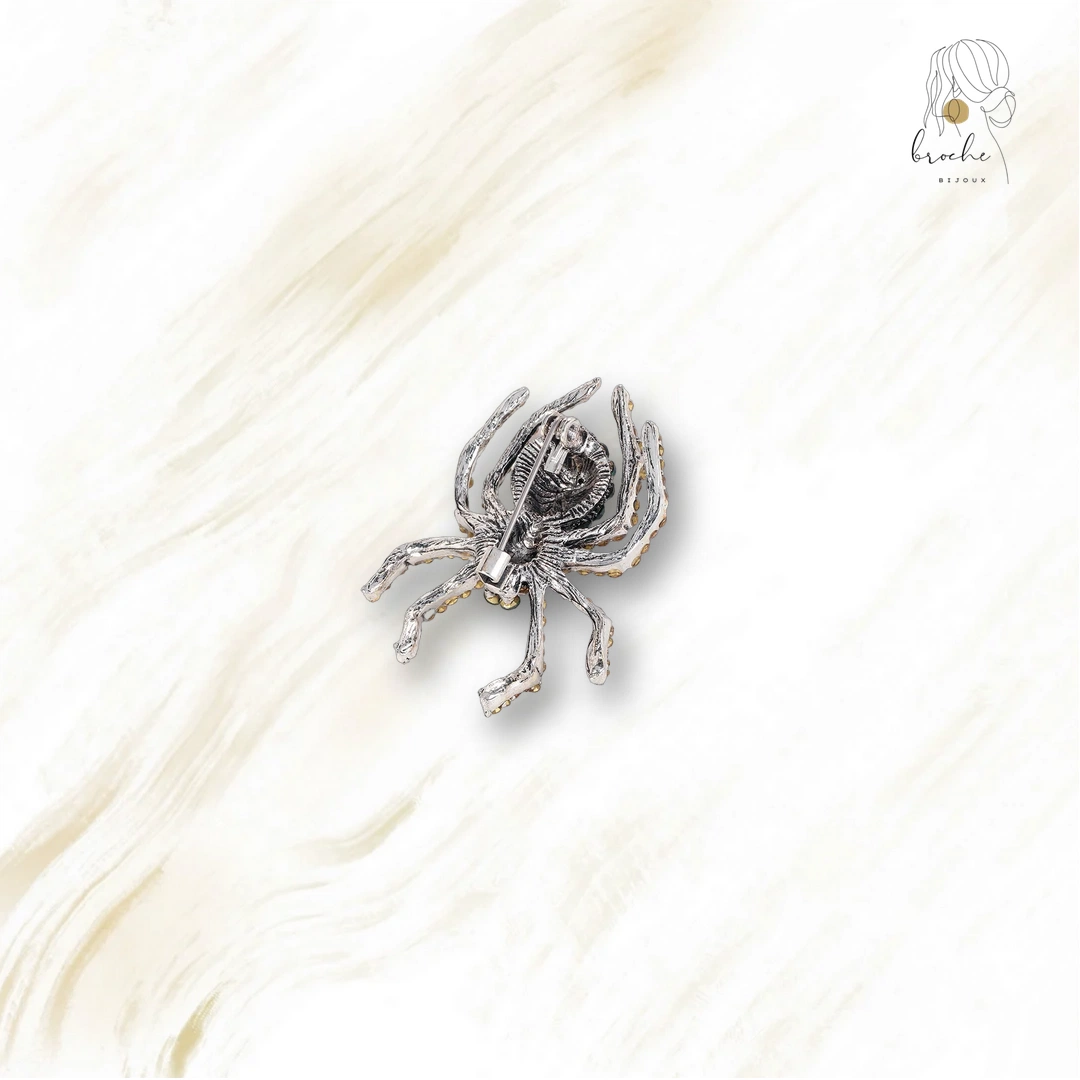 Broche Araignée Bicolore