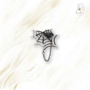 Broche Araignée Dans Sa Toile