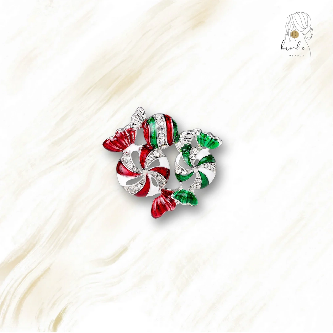 Broche Bonbon De Noël