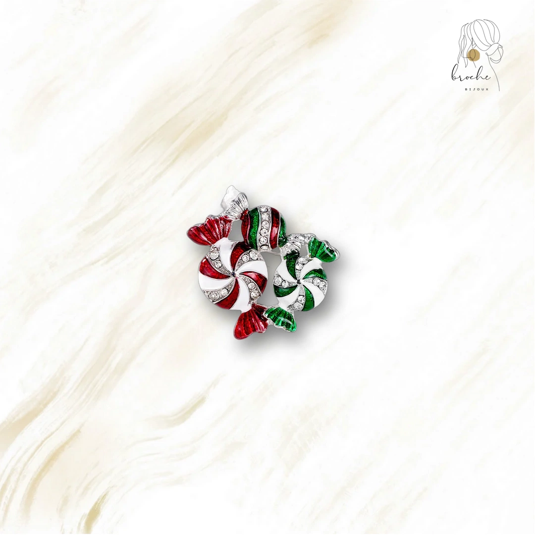 Broche Bonbon De Noël