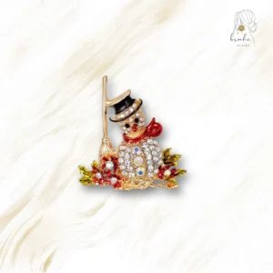 Broche Bonhomme De Neige Moderne