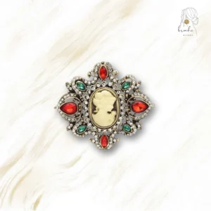 Broche Camée Naturel Chic