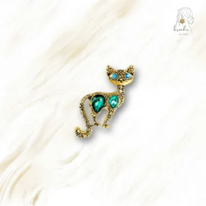Broche Chat Dorée