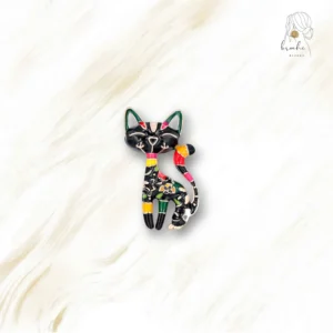 Broche Chat En Couleur