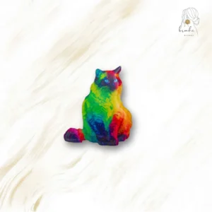 Broche Chat Multicolore
