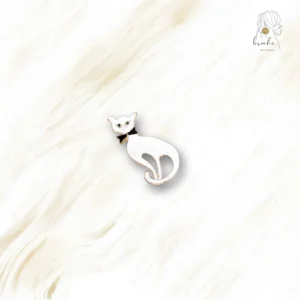 Broche Chat Nœud De Papillon Noir