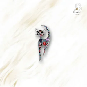 Broche Chat Paillettes