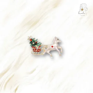Broche Cheval De Noël