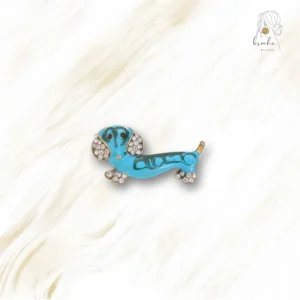 Broche Chien Bleu Nuit