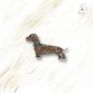 Broche Chien Brown Sugar