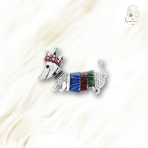 Broche Chien Déstructuré