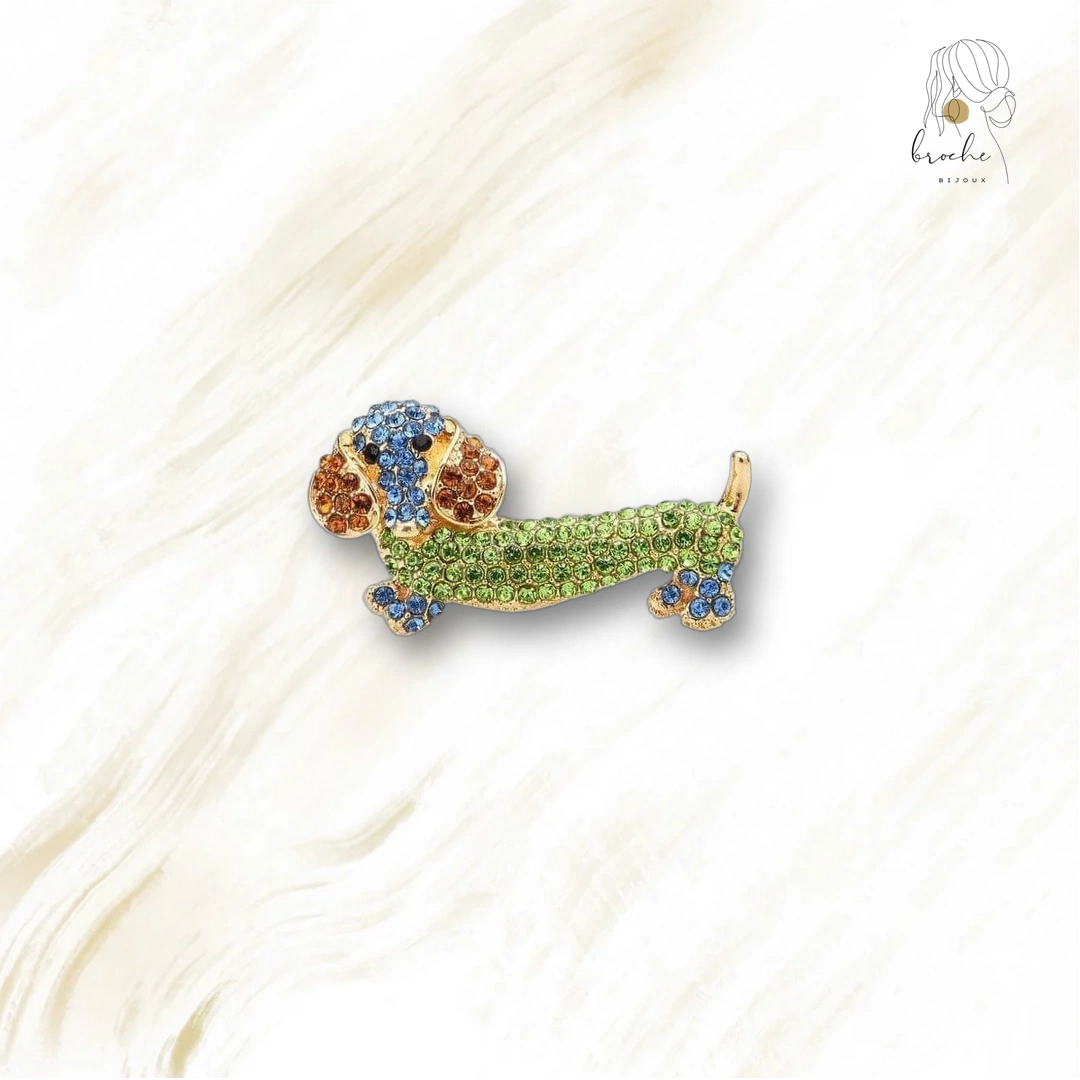 Broche Chien Long Story