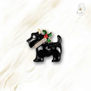 Broche Chien Style Noël