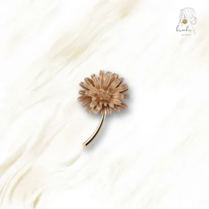 Broche Chrysanthème Doré