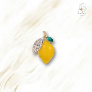 Broche Citron Strass