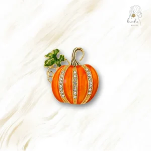 Broche Citrouille Strass