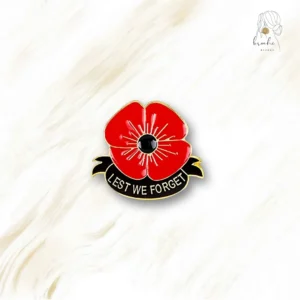 Broche Coquelicot LETS WE FORGET