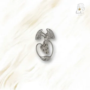 Broche Cœur Entrelacée