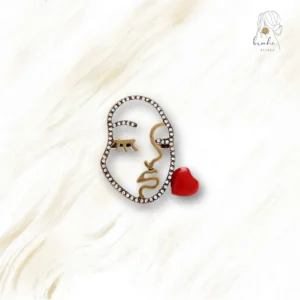 Broche Cœur Kiss Love