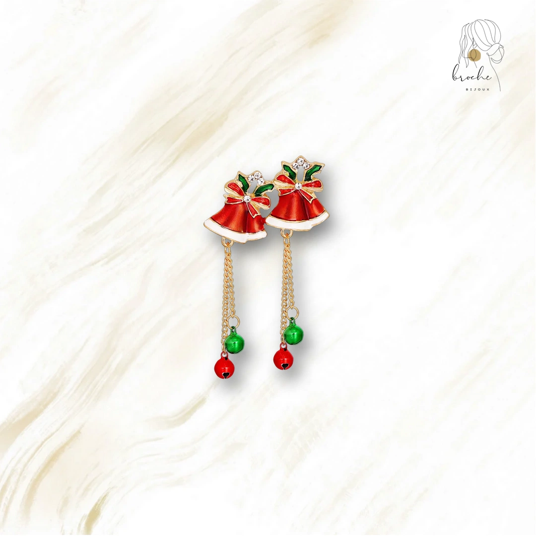 Broche Double Clochette De Noël