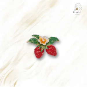 Broche Double Rose Petite Fleur