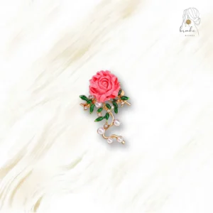 Broche En Forme De Rose