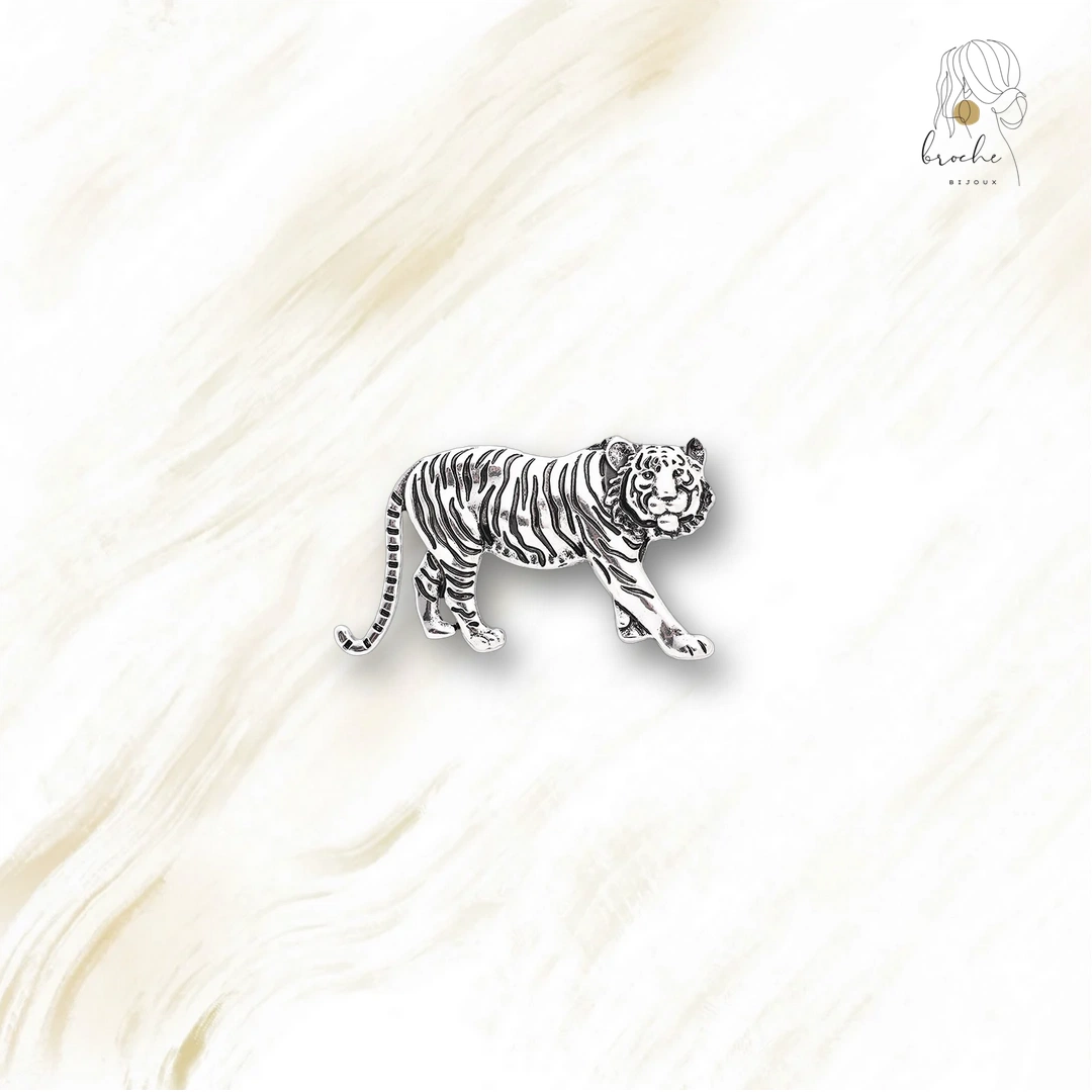Broche En Forme De Tigre