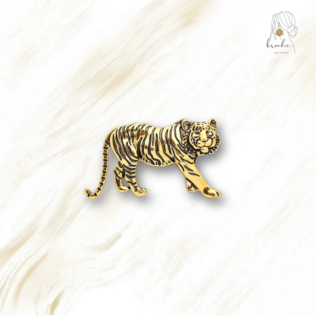 Broche En Forme De Tigre