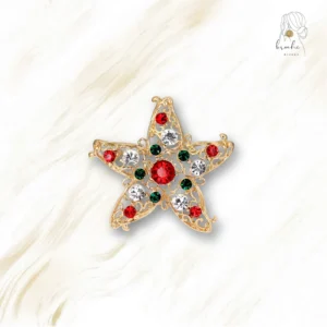 Broche Étoile De Noël Art Nouveau