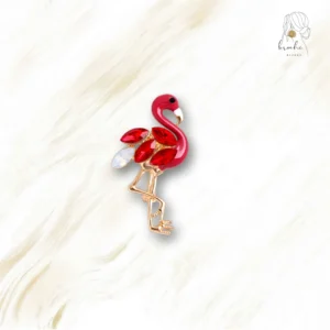 Broche Flamant Rose
