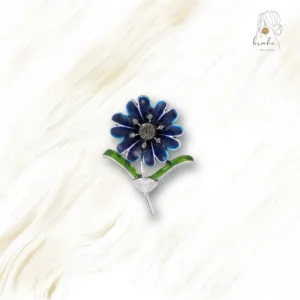 Broche Fleur Bleue