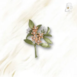 Broche Fleur Branche Fleurie