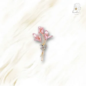 Broche Fleur En Forme De Crocus