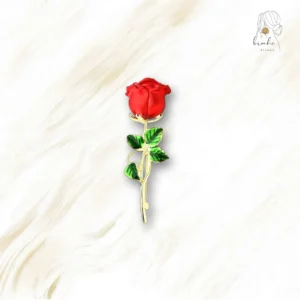 Broche Fleur Rose Fushia