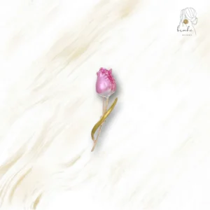 Broche Fleur Rose Pâle