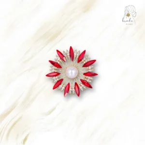 Broche Fleur Strass