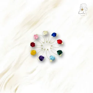 Broche Fleur Tissu Mariage Rose