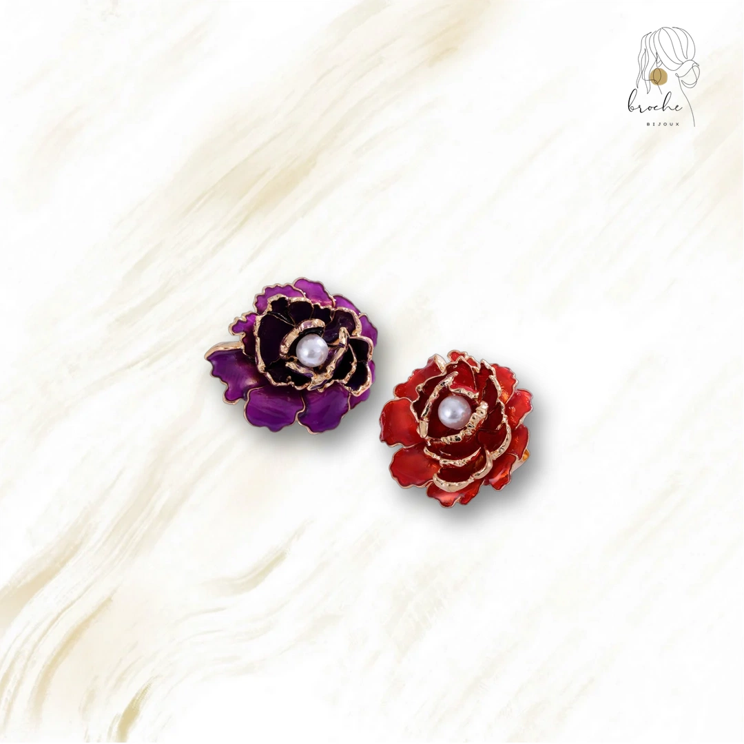 Broche Fleur Violette