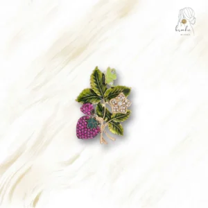 Broche Fraise Nature