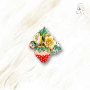 Broche Fraise Vintage