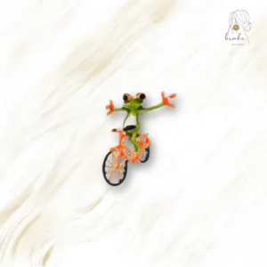 Broche Grenouille Qui Fait Du Vélo