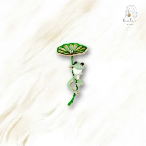 Broche Grenouille Volant