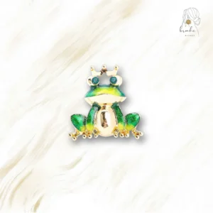 Broche Grenouille Yeux Perçant