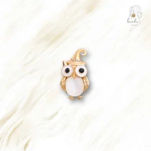 Broche Hibou Doré