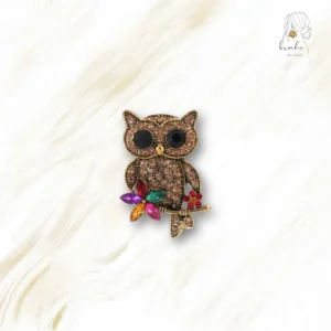 Broche Hibou Vintage Merveilleux