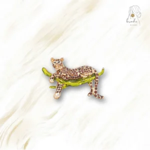Broche Léopard Perché