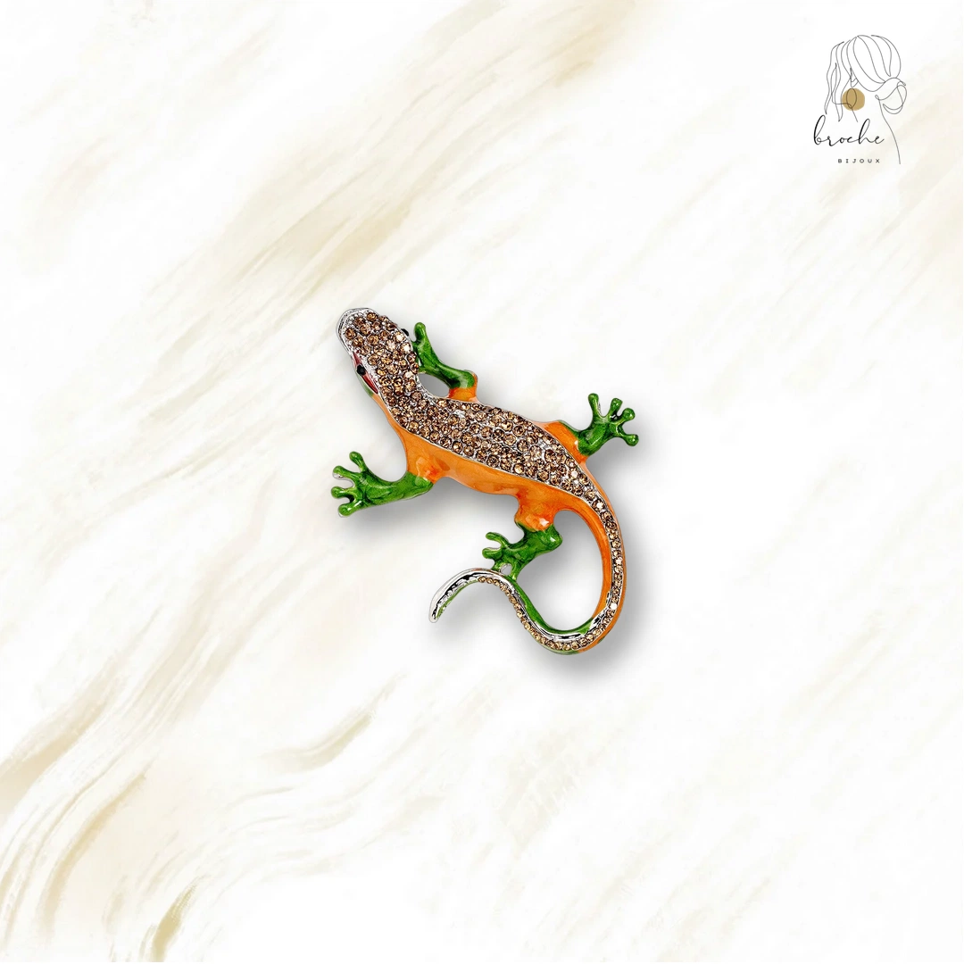 Broche Lézard Style Gecko