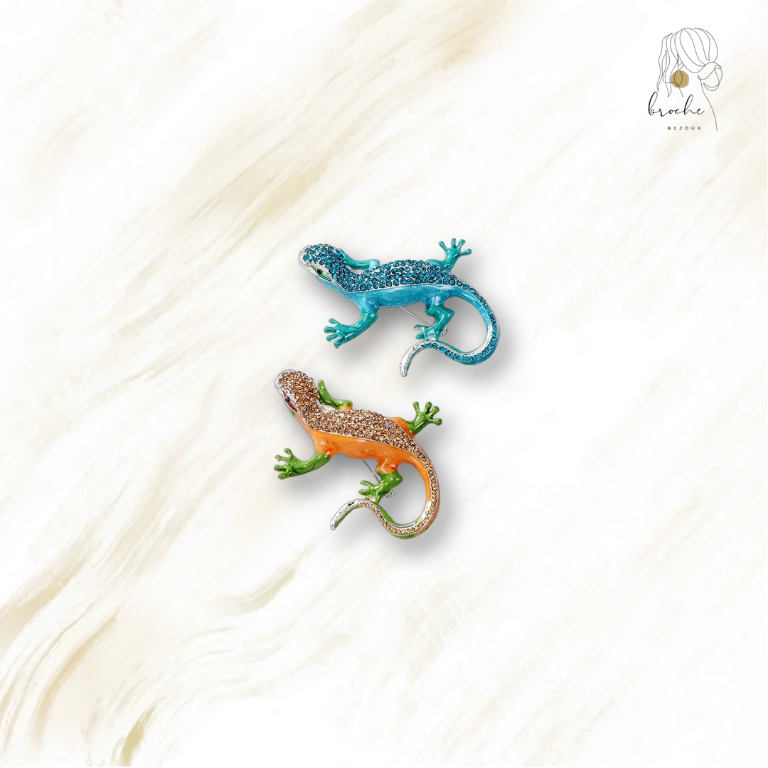 Broche Lézard Style Gecko