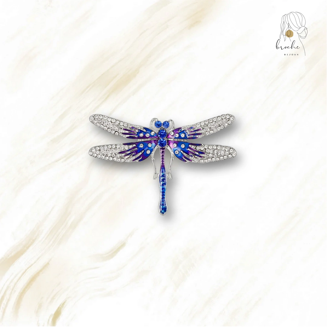 Broche Libellule Art Deco